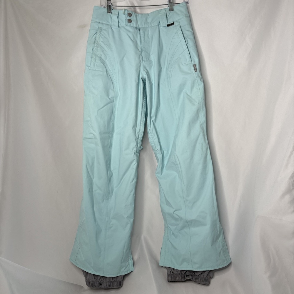 Burton‎ Womens S Reserve 2 Layer Snowboard Ski Snowpants Light Cyan Blue